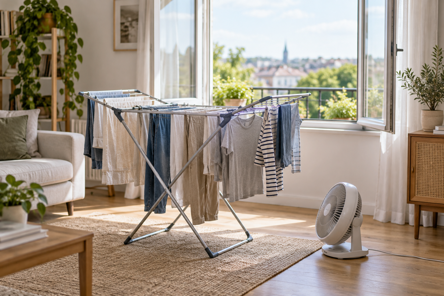 Como secar roupa em apartamento sem sacada